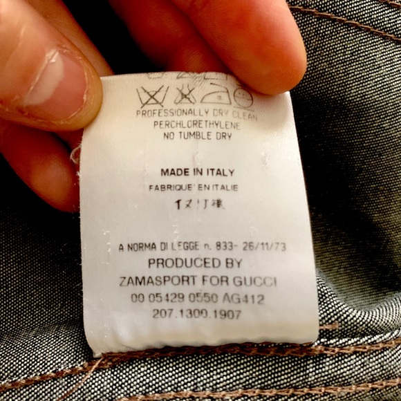 NEW Authentic Gucci Jean Jacket XS - Picture 8 of 8
